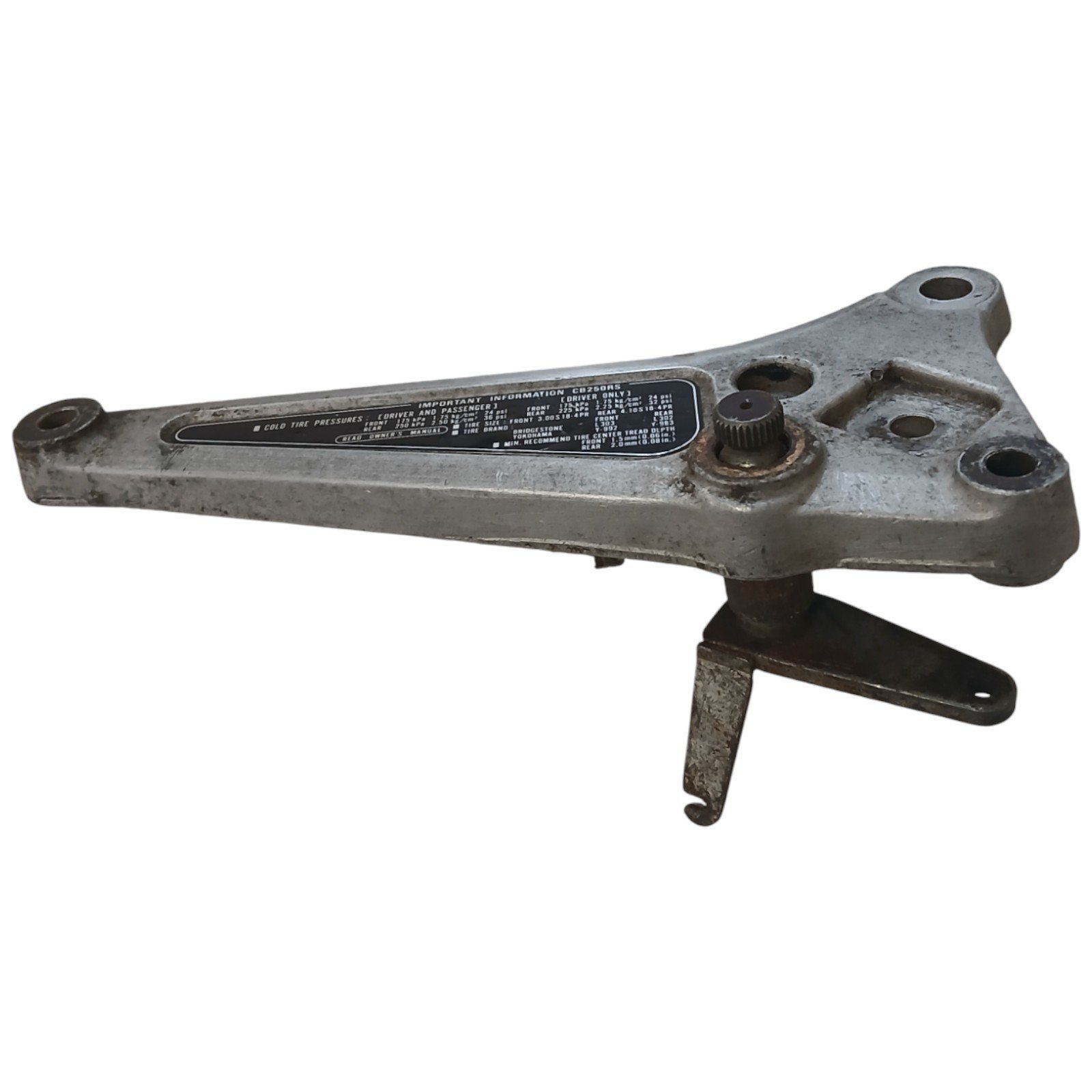 15905_2028129-Photoroom.jpg Honda Cb 250 RS 250 1980-1984 Right Footpeg Footrest Hanger OEM 471-R - Image 1