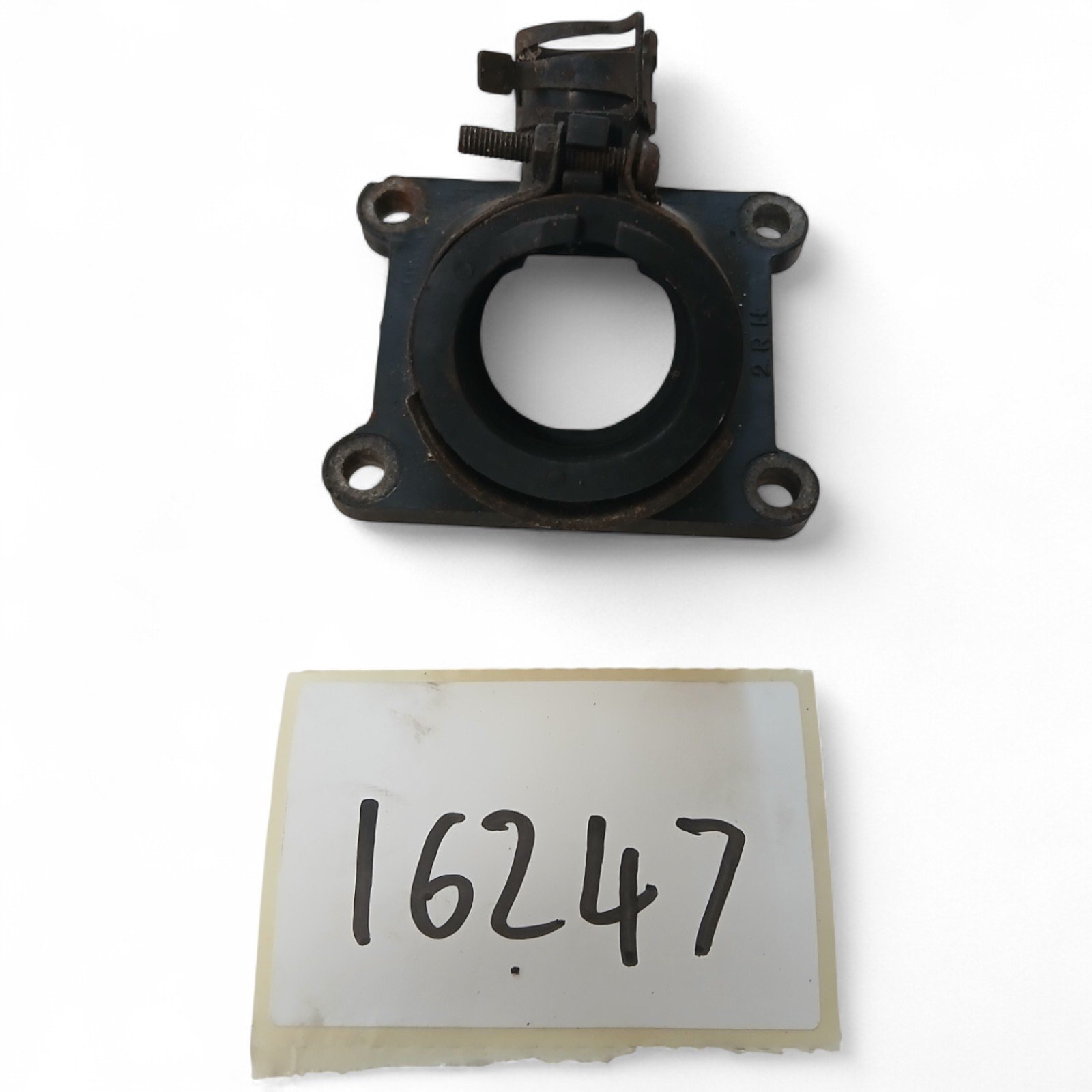 16247_2028129-Photoroom.jpg Yamaha RD 125 LC MKII MK2 125 1985 Carburettor Intake Manifold OEM 2RH - Image 1