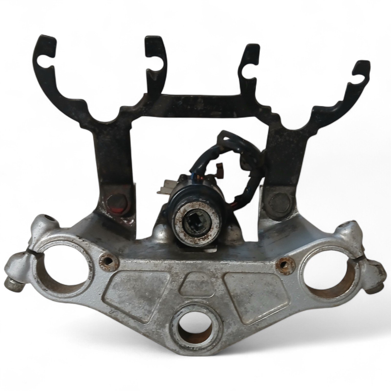16327_2028129.jpg Yamaha SRX 250 250 Top Yoke Ingition Barrel and Brackets (no key) OEM SRX 51Y - Image 1