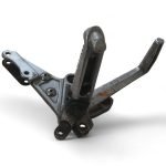 Suzuki GSX-R 600 GSX - R 750 SRAD 600-750 1996 Right Front Footrest Peg Bracket, Footrest Peg and Rear Brake Lever OEM - Image 5