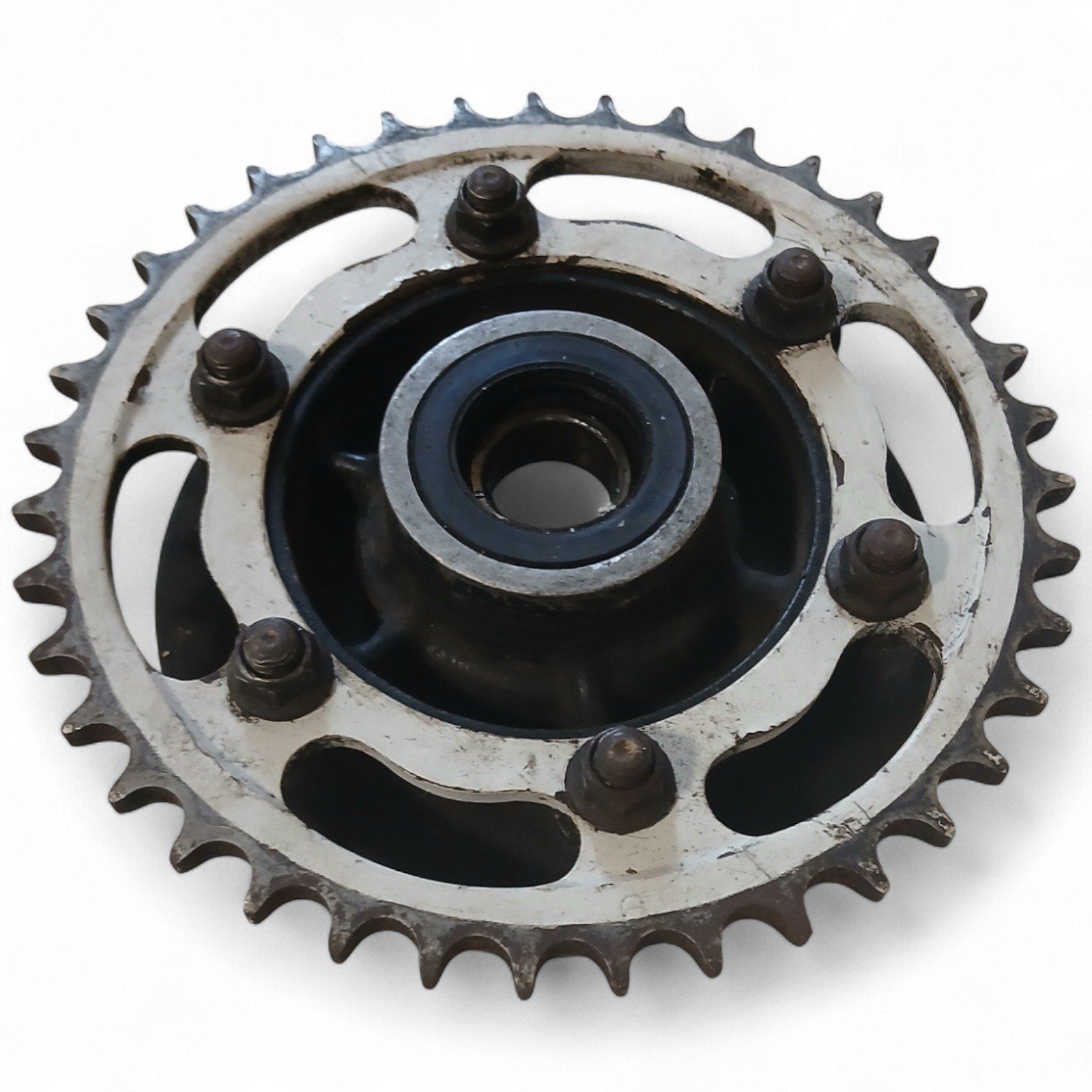 16778_2028129.jpg Kawasaki Ninja ZX 600 600 1991 Rear Sprocket Carrier OEM - Image 1