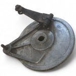 Honda CM 125 125 1982-1984 Rear Brake Drum Plate OEM - Image 3